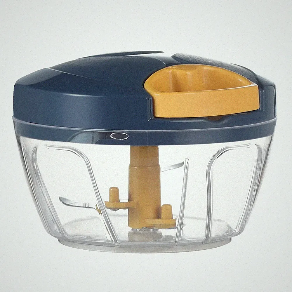 Ourokhome Manual Food Processor Vegetable Chopper Portable Hand Pull String Garl