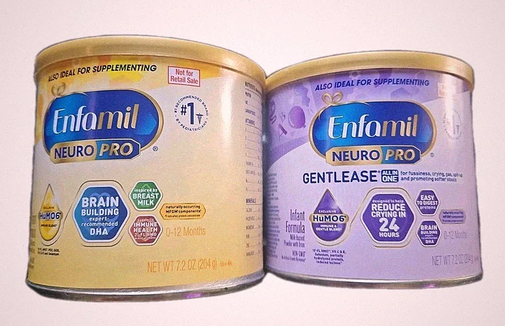 PACK OF 2-7.2 oz POWDERENFAMIL -NEURO PRO & GENTLEASE EXP 07/01/27 baby food