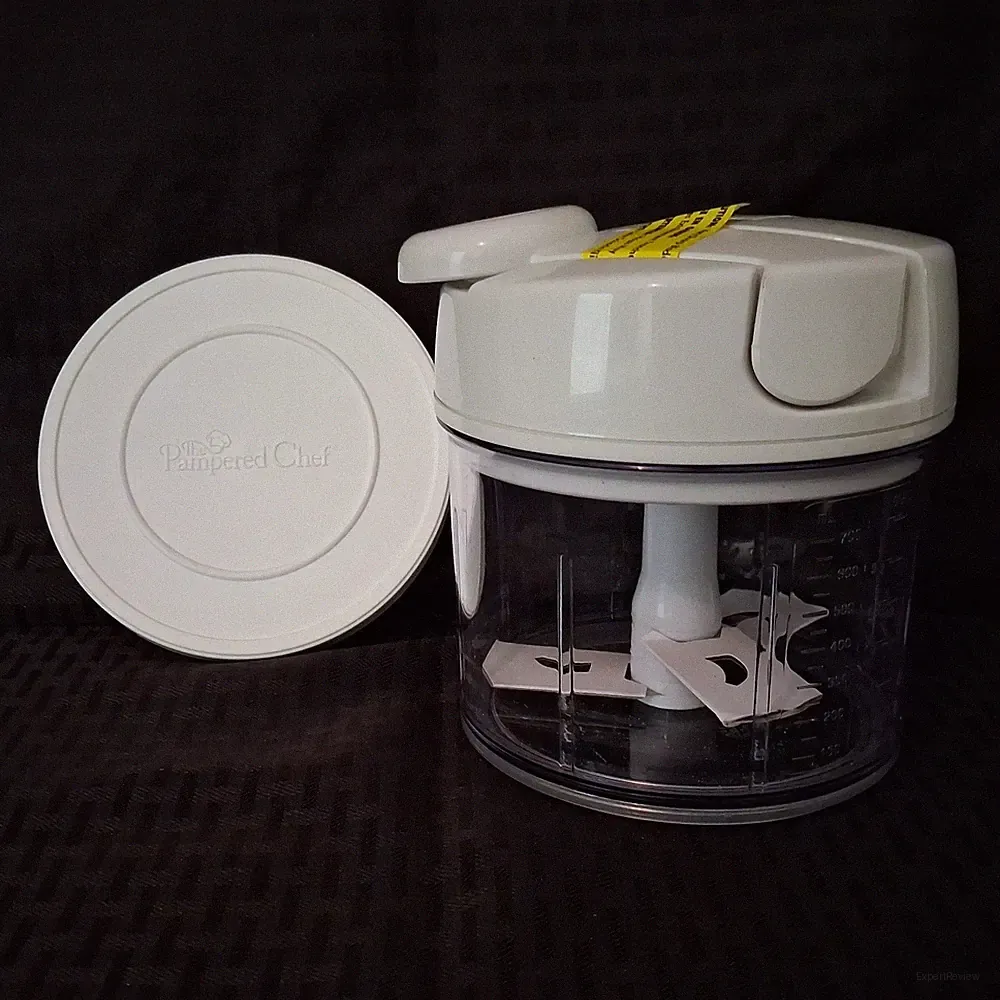 Pampered Chef Manual Food Processor #2581 3 Cup Hand Pull Chopper EUC!