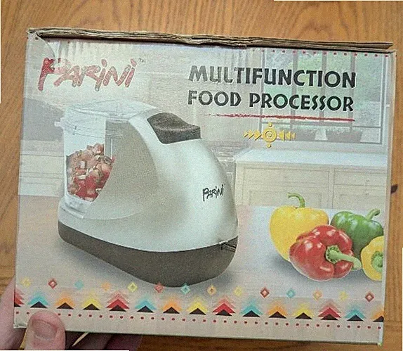 Parini Multifunction Food Processor 350ml 120W Compact Mini Chopper Shredder