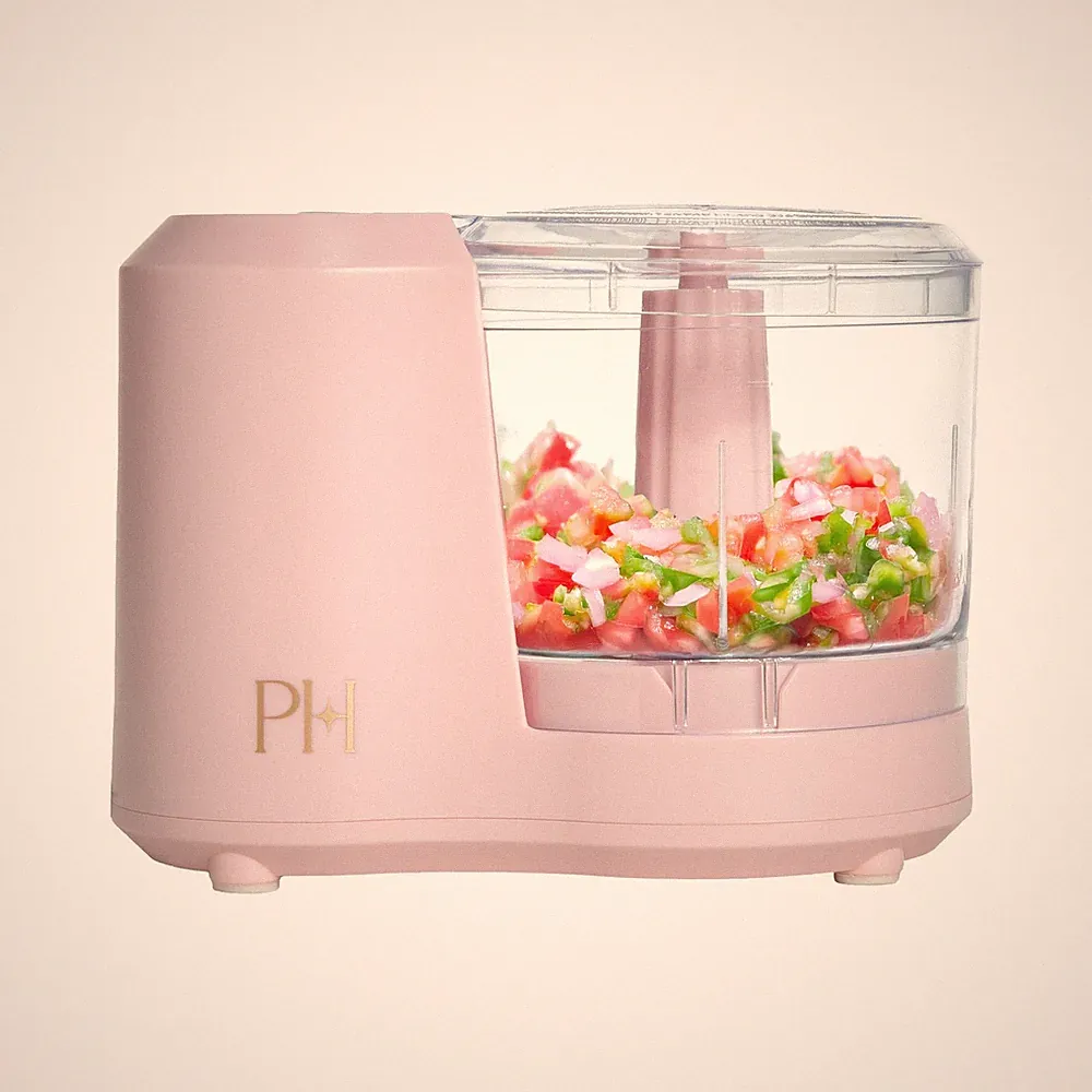 Paris Hilton 1.5-Cup Food Chopper, Stainless Steel Blade With One-Touch Pulse Co