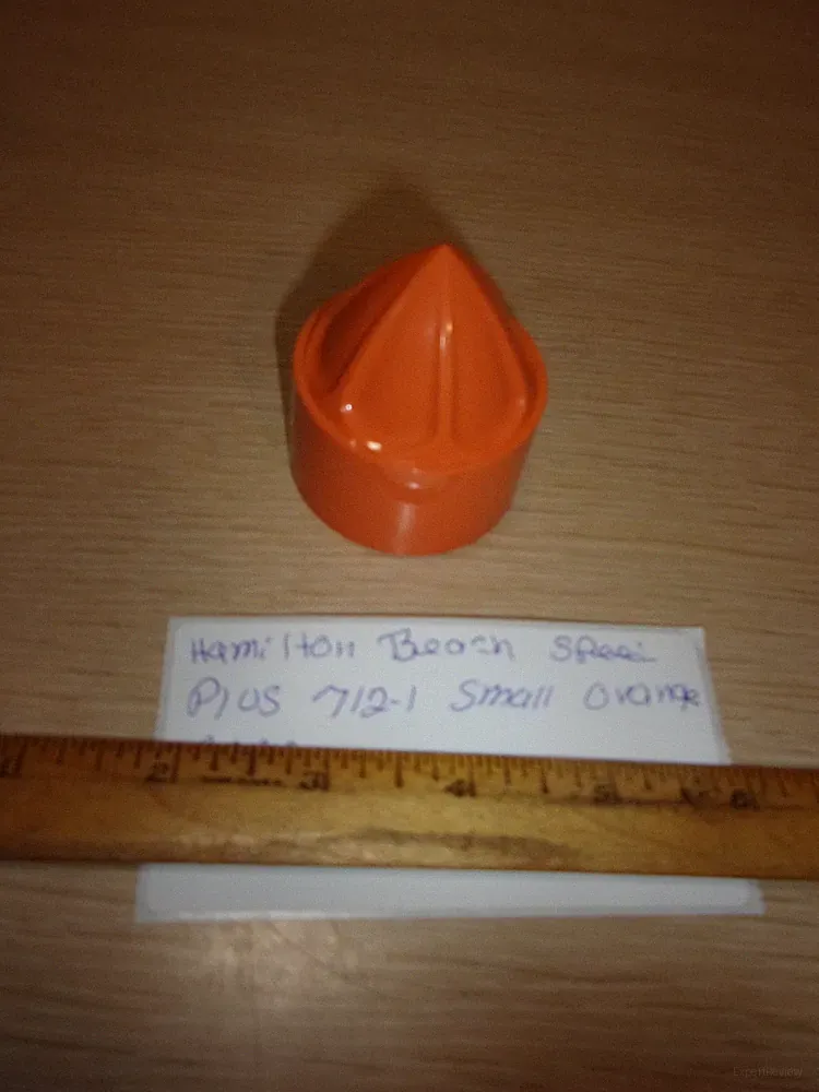 PARTS FOR HAMILTON BEACH 6 SPEED FOOD PROCESSOR MODEL 712-1 SMALL ORANGE CONE