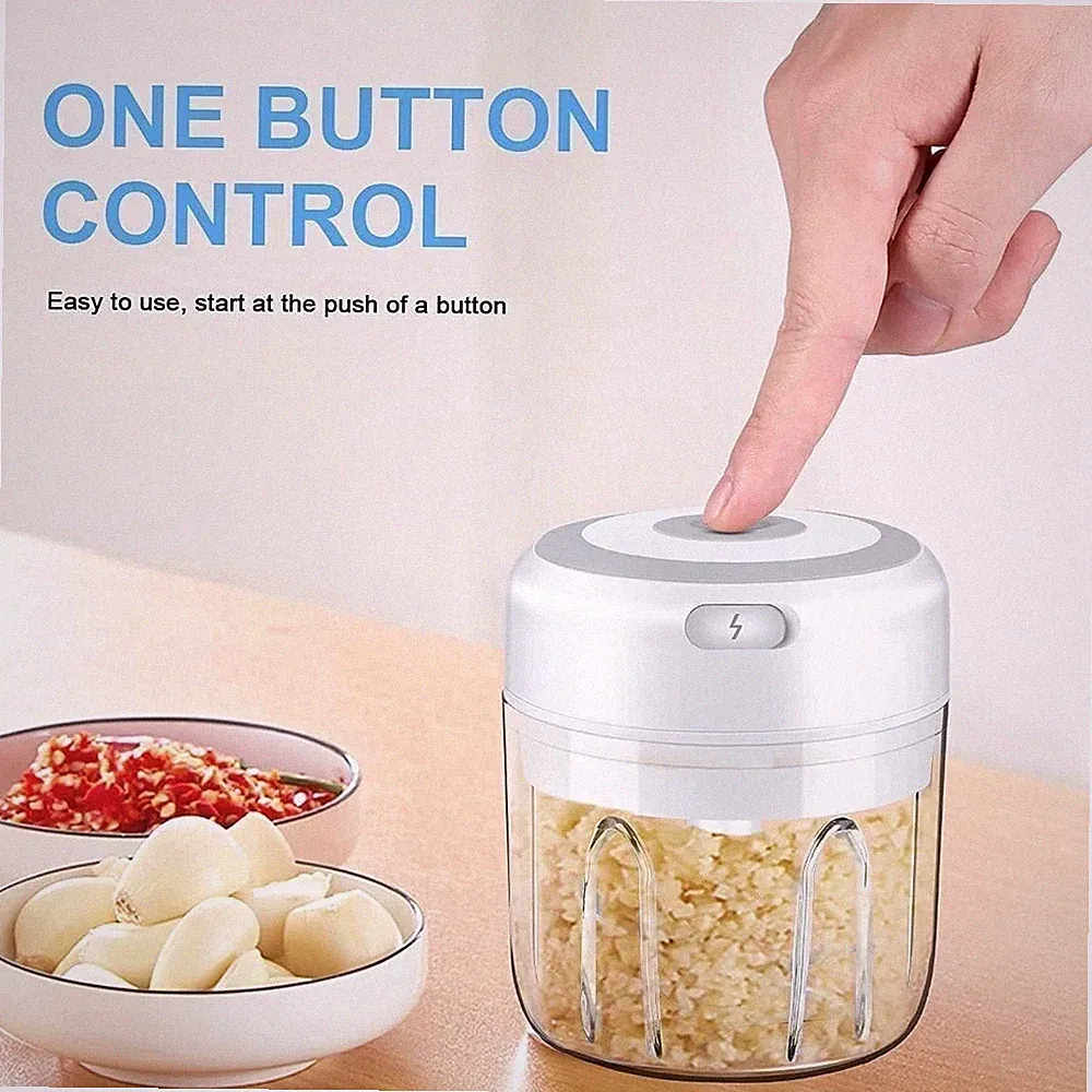 Portable Food Processor USB Garlic Chopper Vegetable Mincer Baby Food Grinder
