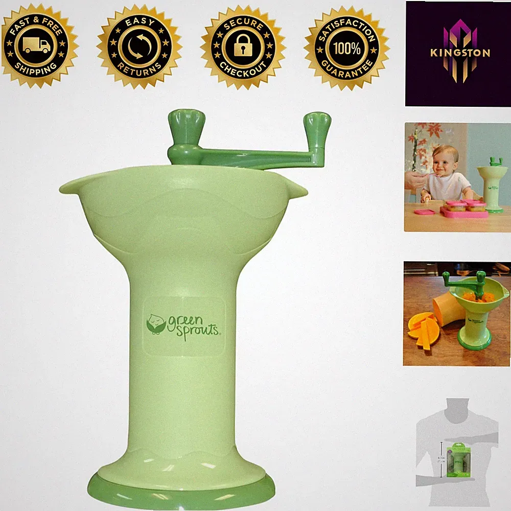 Portable Fresh Baby Food Mill - Easy Puree Maker, Dishwasher Safe & BPA Free