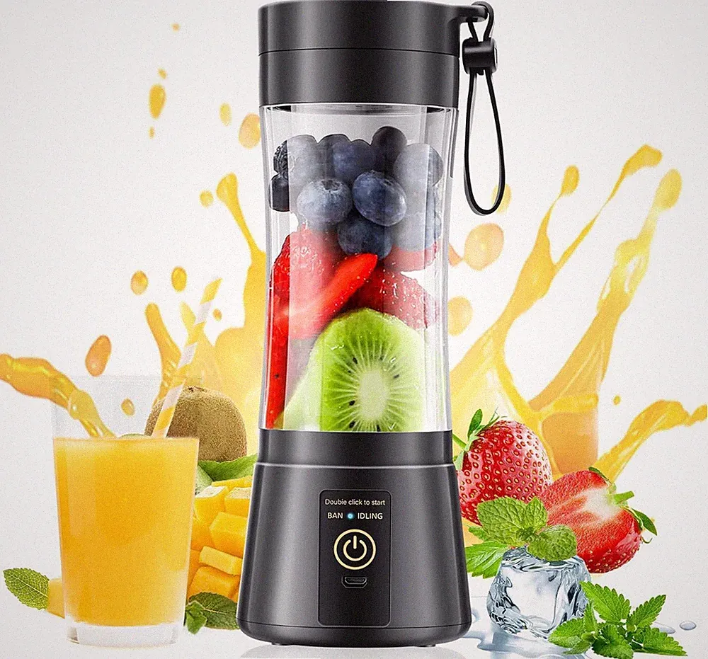 Portable Juicer Smoothie Blender USB Rechargeable Food Processor Fruit Mixer
