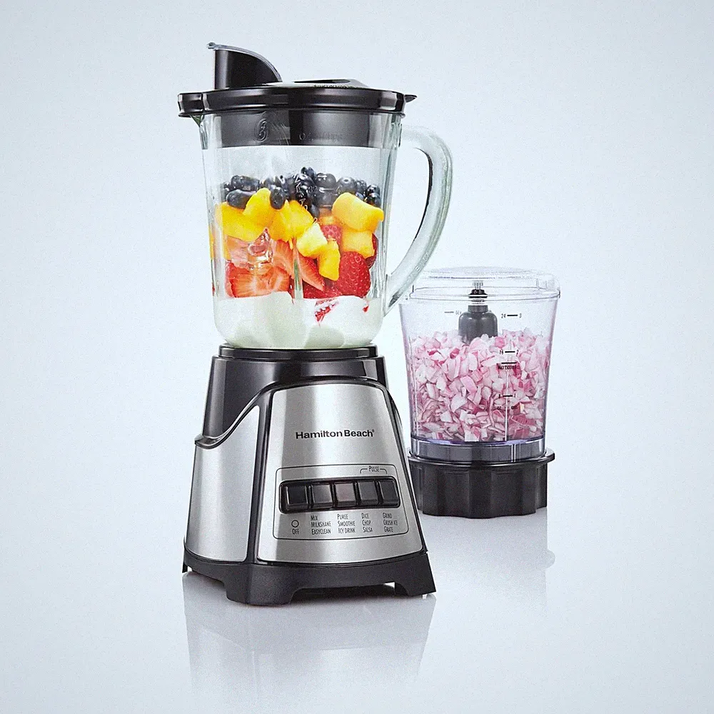Power Elite Blender for Smoothies with 3-Cup Vegetable Chopper, Mini Food Proces