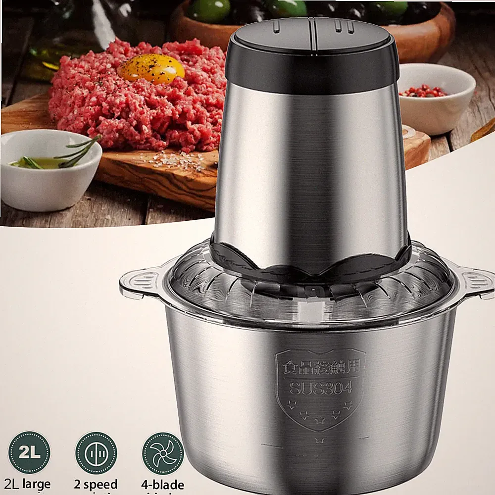 Powerful Electric Food Processor Kitchen Food Chopper Blender Meat Grinder Mixer