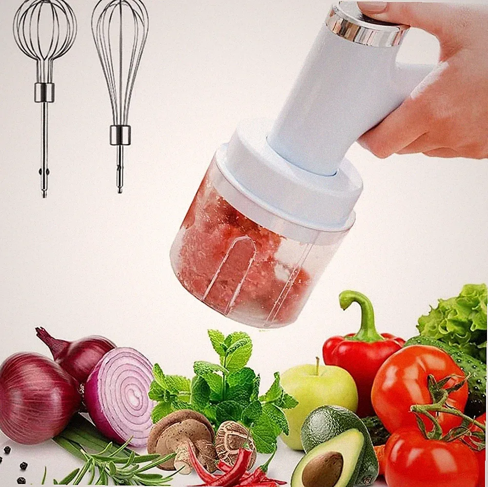 Powerful Multi-Function Electric Vegetable Chopper/Mini Food Processor/Food