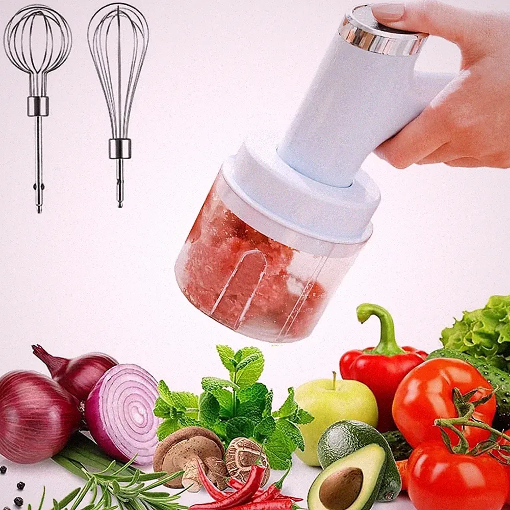 Powerful Multi-Function Electric Vegetable Chopper/Mini Food Processor/Food S...