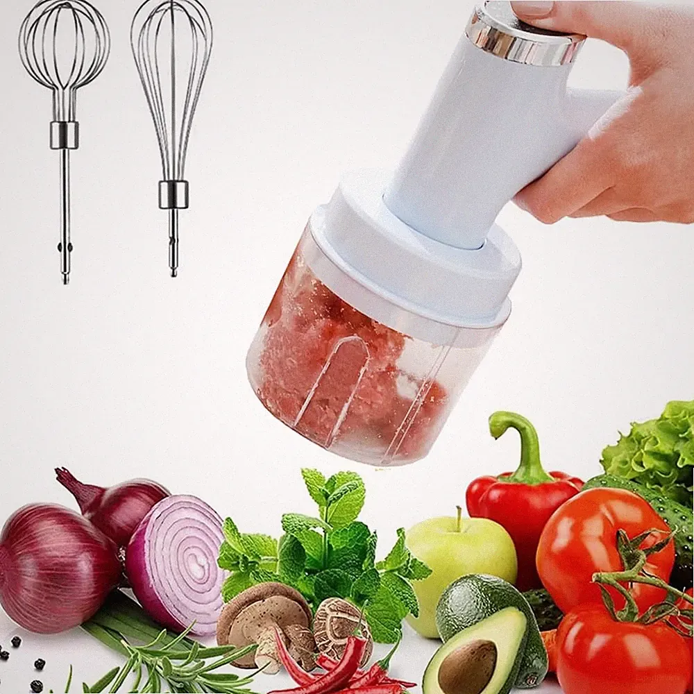 Powerful Multi-Function Vegetable Chopper/Mini Food Processor/Food Slicer/Egg...