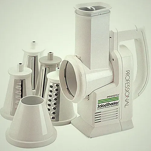 Presto Salad Shooter Powerful Professional Electric White Simple Food Processor