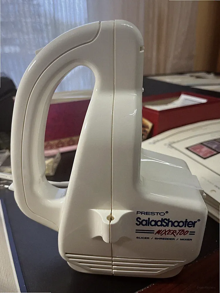 Presto SaladShooter Mixer Too Mini Food Processor Electric White Slice Shred Mix
