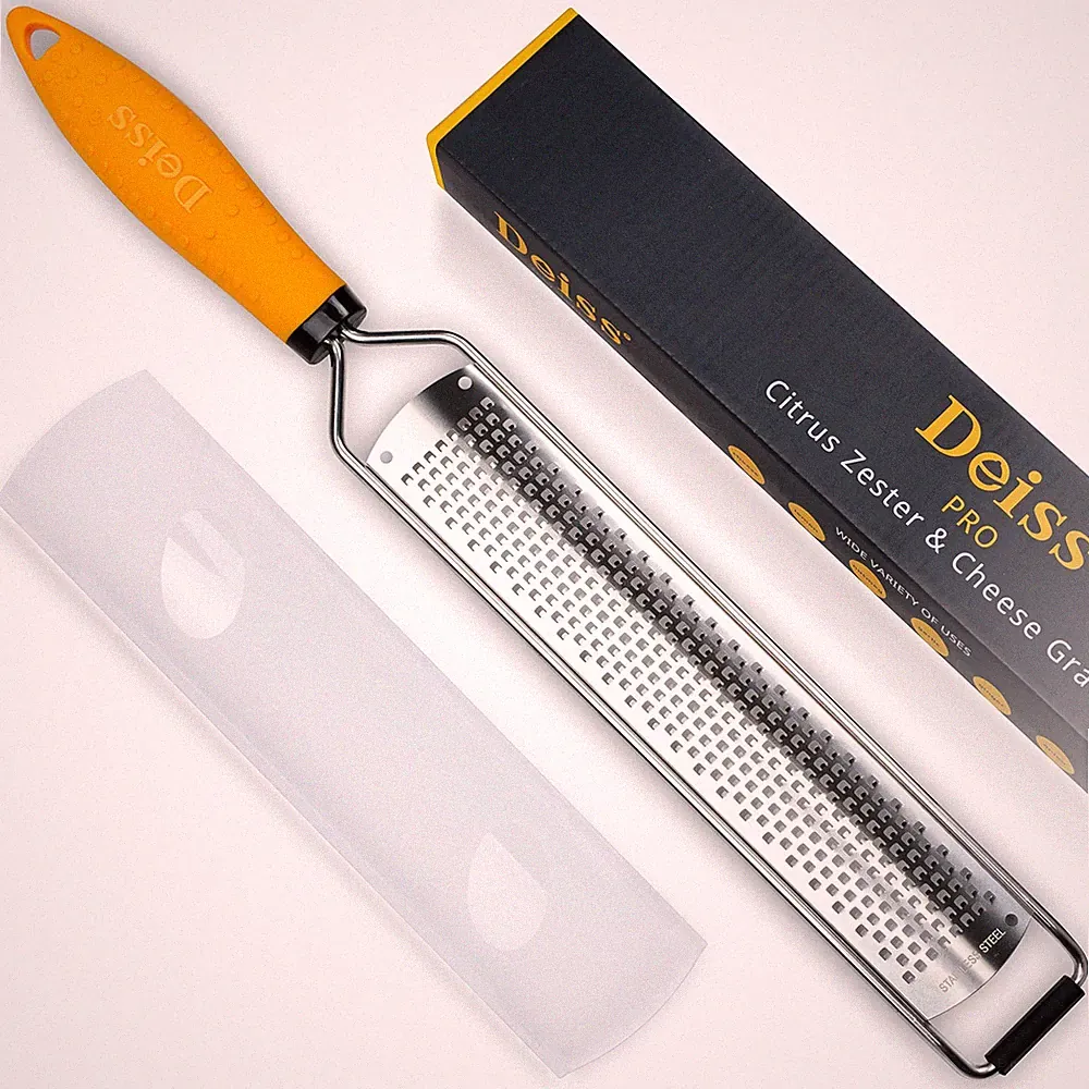 PRO Citrus Lemon Zester & Cheese Grater — Parmesan Cheese, Lemon, Ginger, Gar...