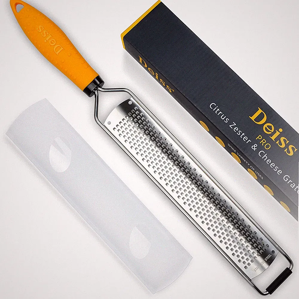 PRO Lemon Zester Heavy Duty Cheese Grater Vegetable Shredder Stainless Steel