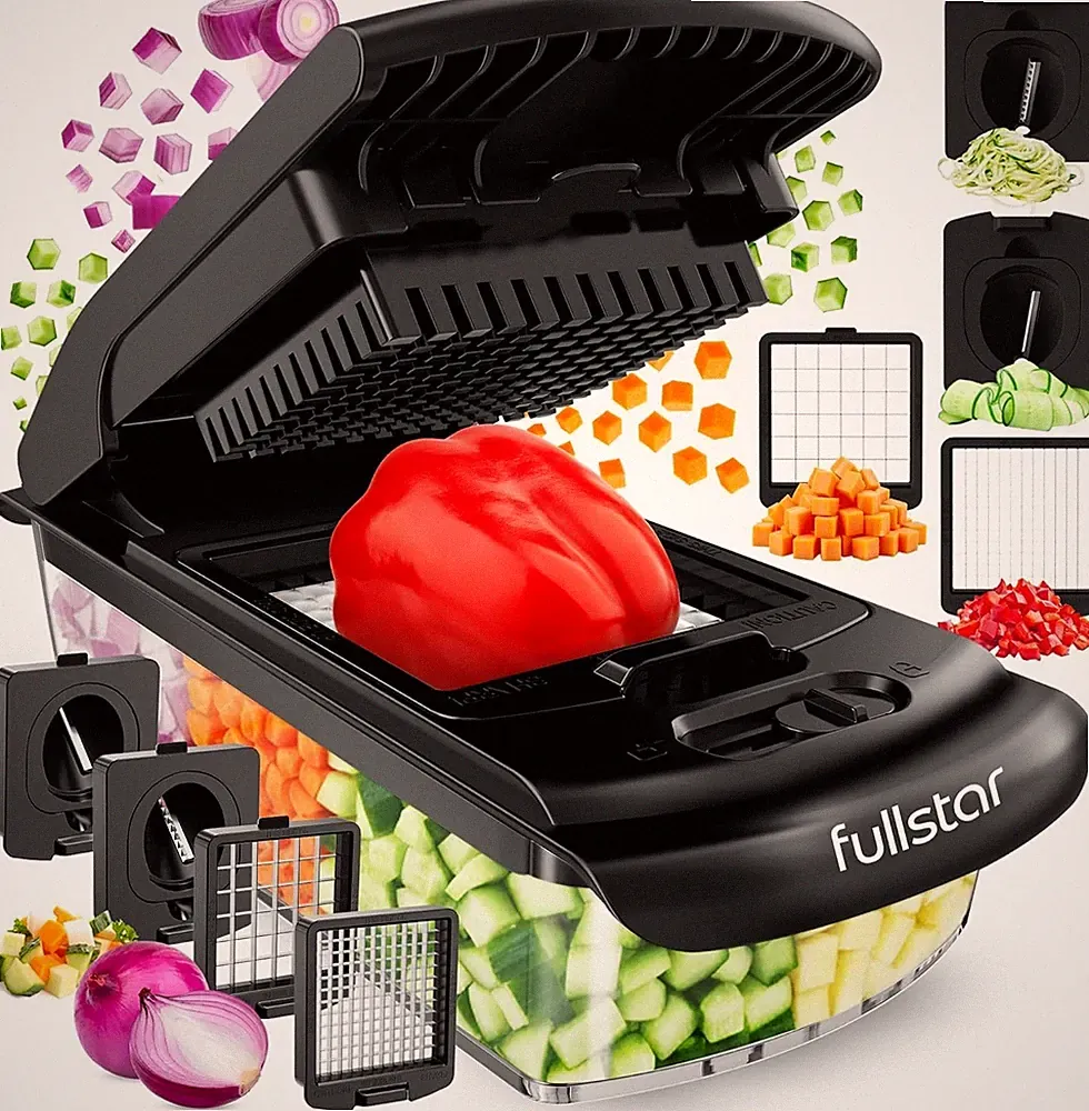 Pro Vegetable Chopper 4 in 1 with Container, Black