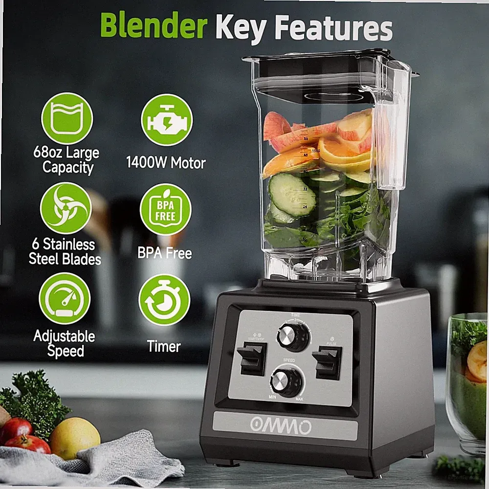 Professional Blender for Smoothies, Ice Crush, Frozen Drinks