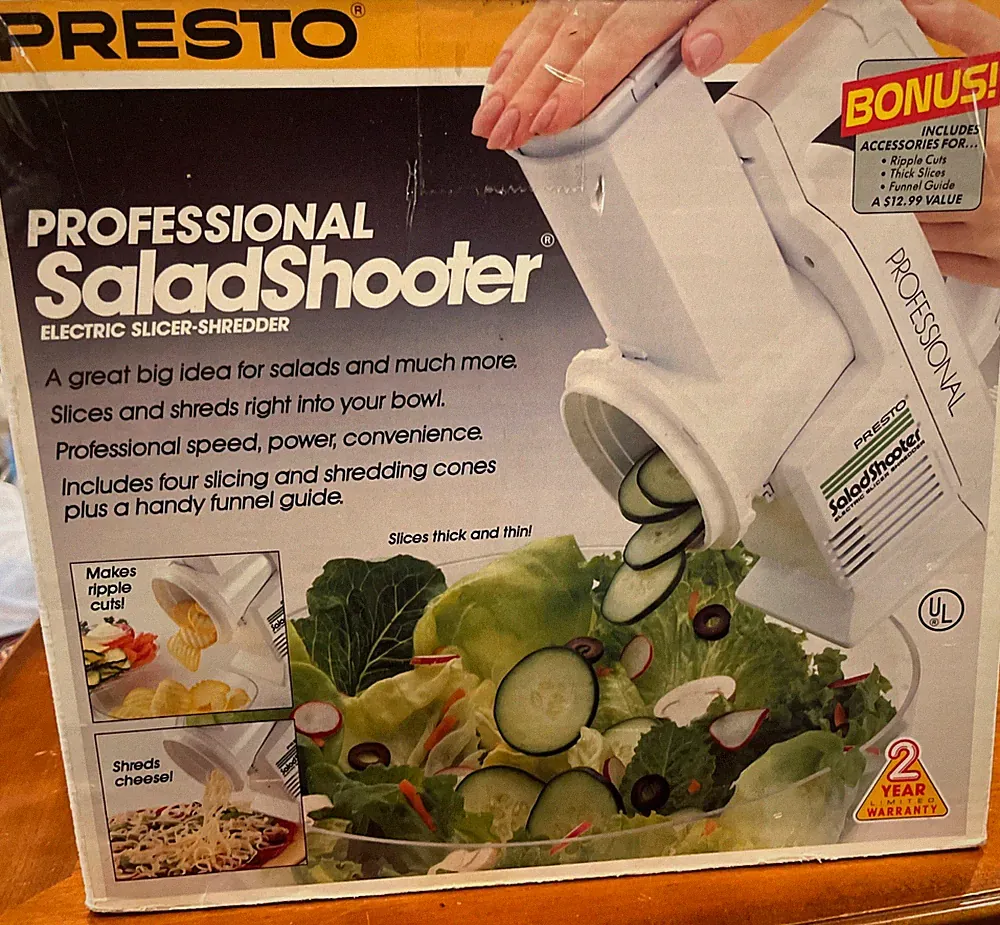 Professional Presto Salad Shooter ! Complete New Open Box ! See Photos ! Works !