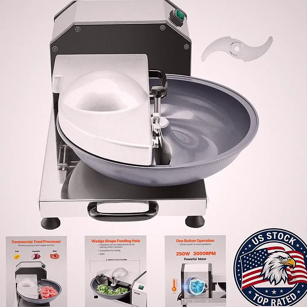 Professional Food Processor with Reversible Blade