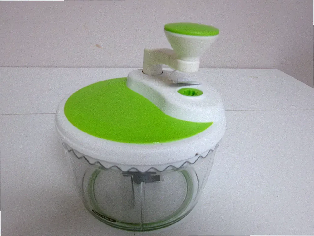 Progressive Professional PL8 3 Cup Manual Food Processor Green/White