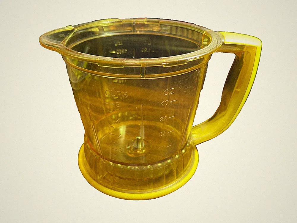 RARE Ninja Storm OEM Food Processor YELLOW Pitcher Only 40OZ QB751QY ~ EUC
