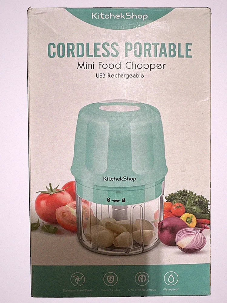 Rechargeable Portable and Cordless Mini Food Processor 250ML with Stainless...