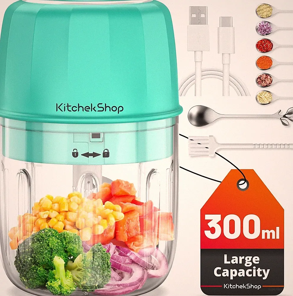 Rechargeable Portable Wireless Mini Food Processor 300ml