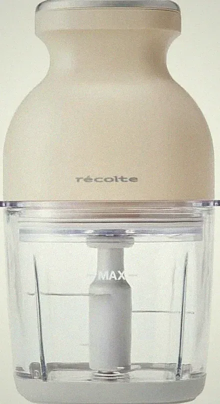 Recolte RCP-7 Cordless Food Processor Capsule Cutter Bonne Cream White 8in1 NEW