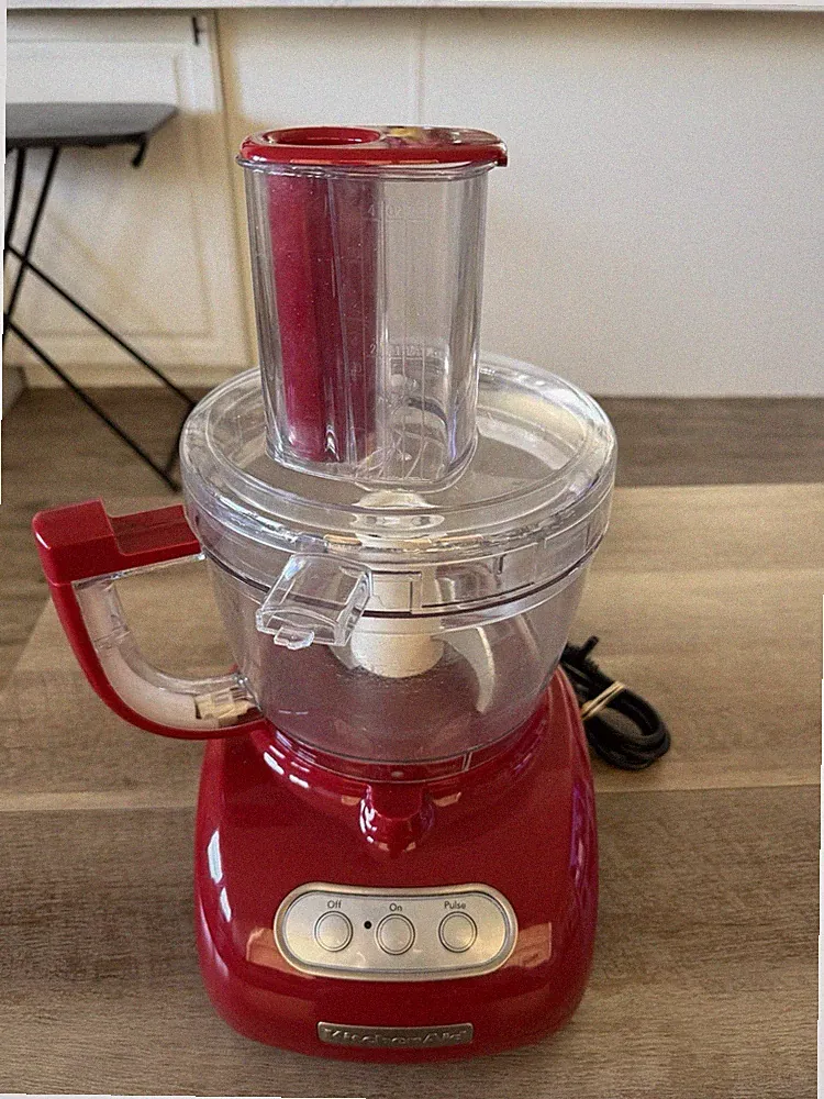Red Kitchen Aid KFP750ER0 750W ~ Food Processor ~ Tested ~ Working