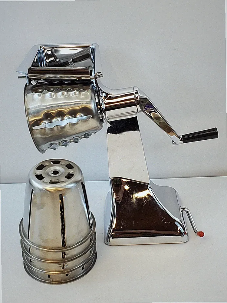Regalware Manual Food Cutter Slicer Shredder With 5 Blades And Suction Bottom