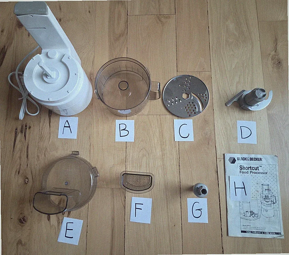 black & decker food processor replacement parts