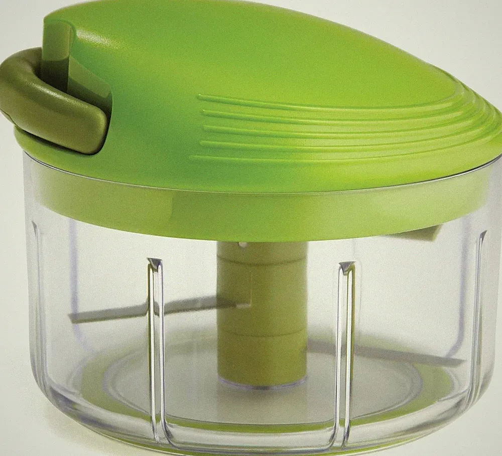Rikon Pull Chop Chopper/Manual Food Processor with Cord Mechanism, Green, 2-Cup