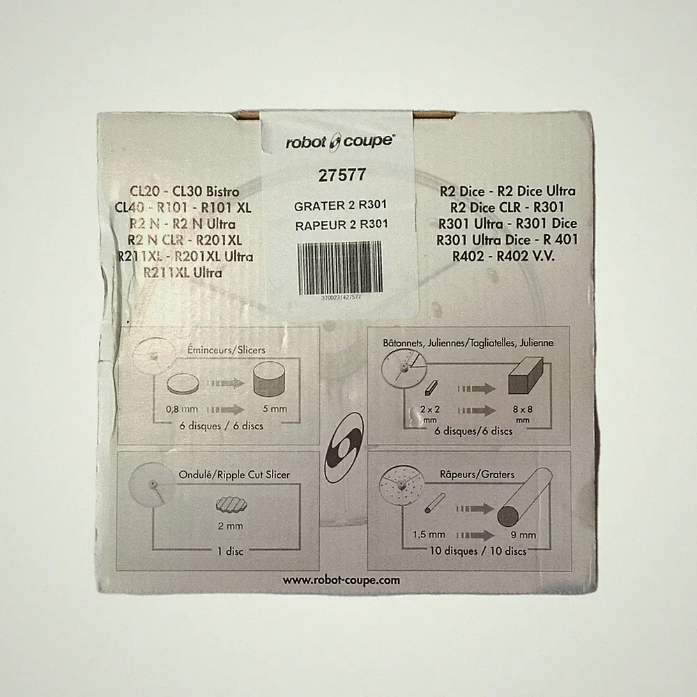 Robot Coupe 27577 2mm Grating Disc R301 R2 R402 Commercial Food Processor NEW