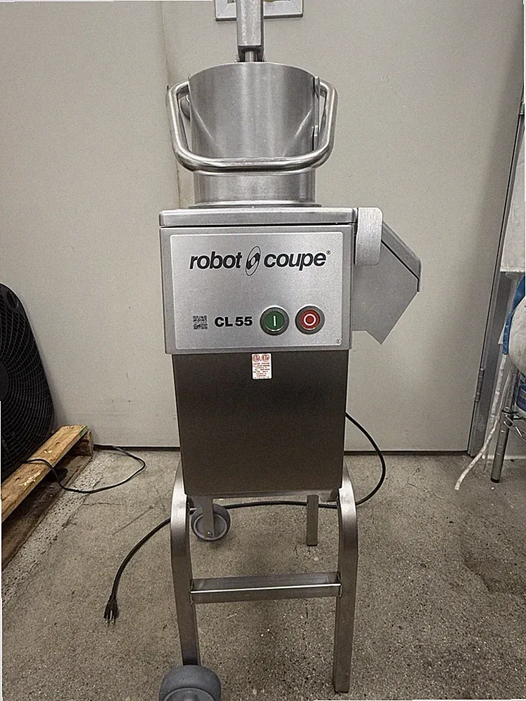 Robot Coupe CL55E Commercial Food Processor 3 HP with Pusher Feed & Stand