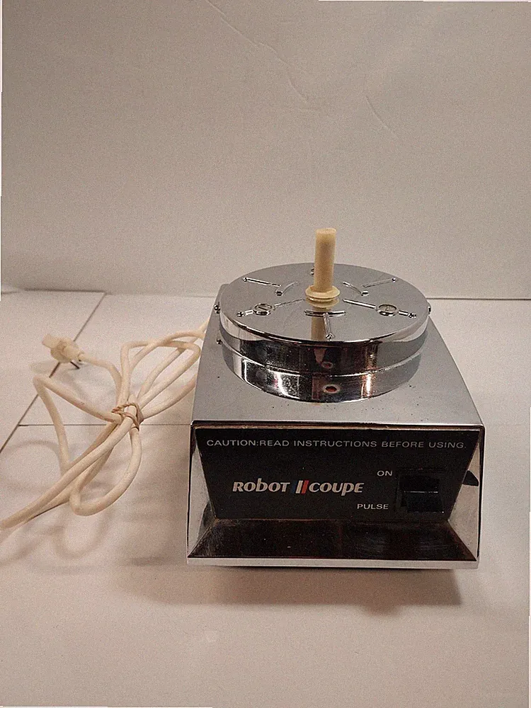 Robot Coupe Food Processor RC 2B Base Motor ONLY Chrome France Heavy Duty Tested