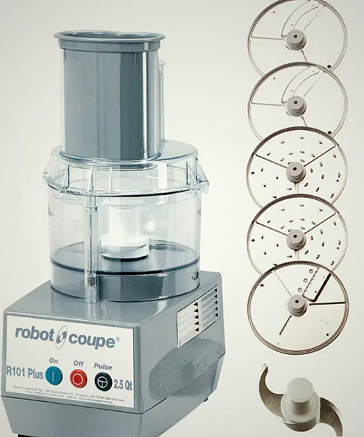 Robot Coupe R101 PD 2.5 qt. 120V Combo Electric Food Processor - with disks