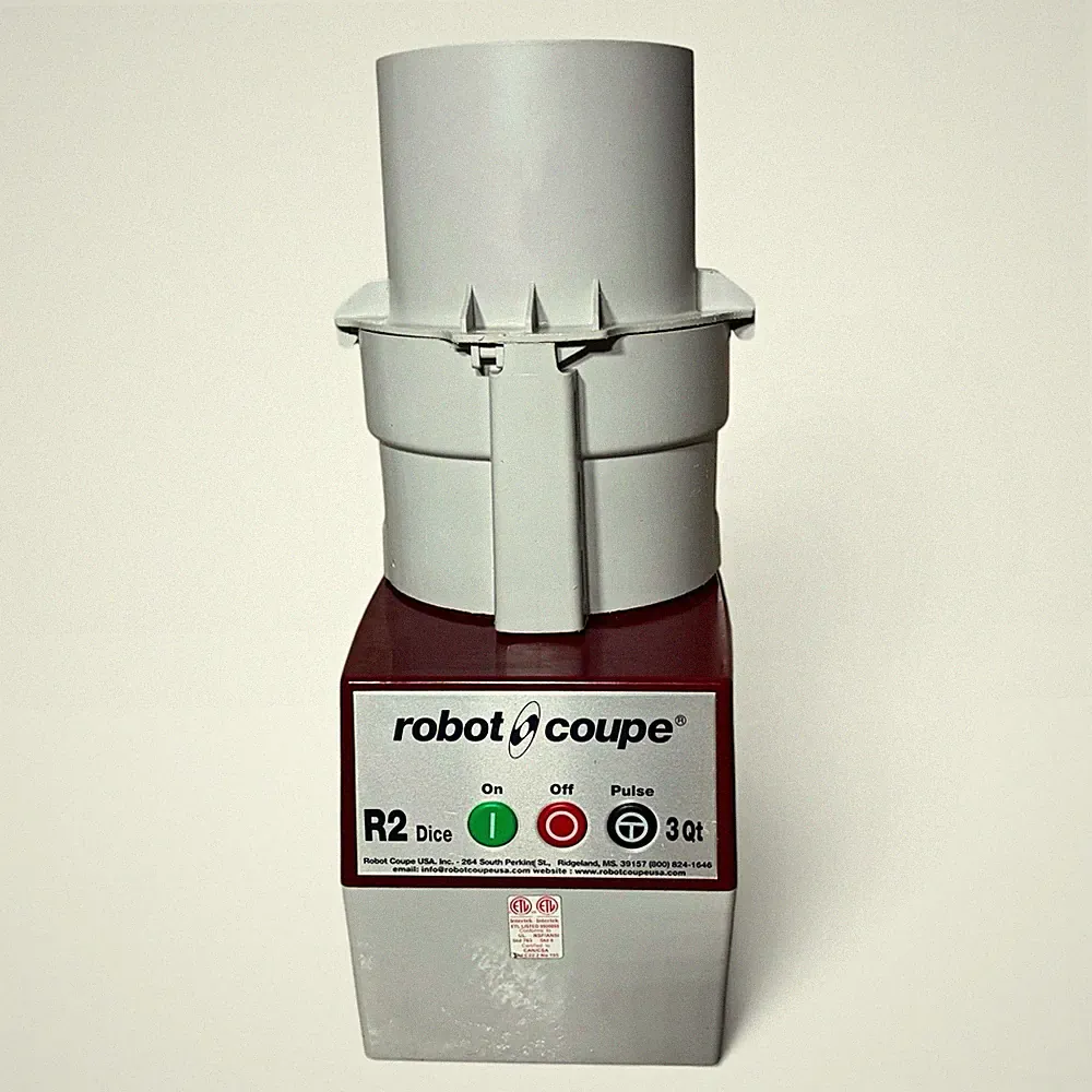 Robot Coupe R2 Dice 3 Qt Continuous Feed Food Processor READ DESCRIPTION