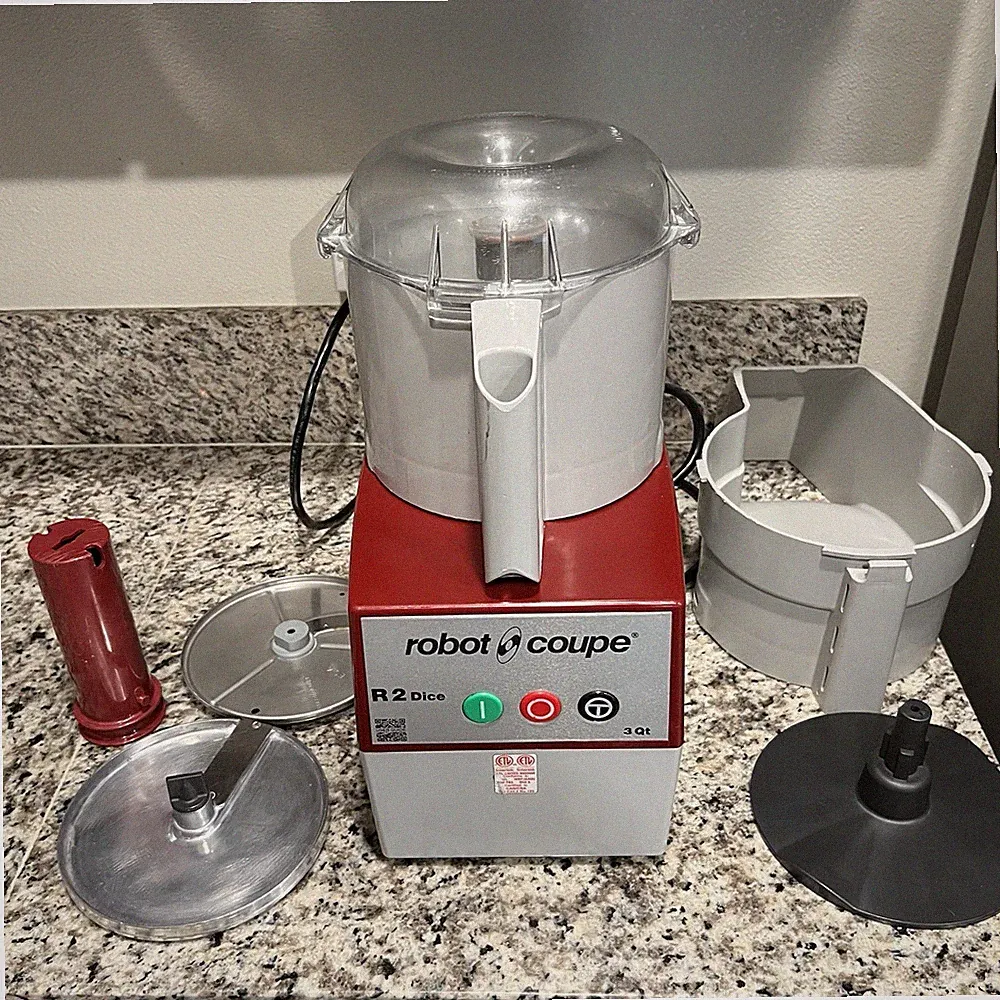 Robot Coupe R2 N Commercial Food Processor 3Qt w/ Bowl /Blade & Continuous Slice