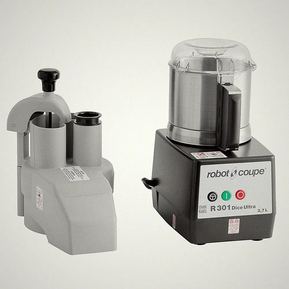 Robot Coupe R301U DICE Combination Food Processor with 4 Qt. / 3.7 Liter Stainle