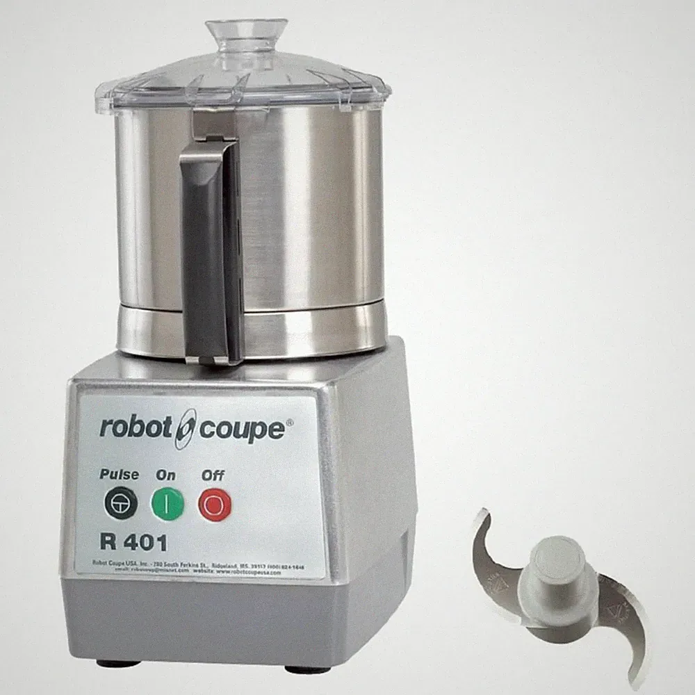 Robot Coupe R401B Food Processor 1245-00127, 4.5 Qt Stainless Steel Bowl, 120V