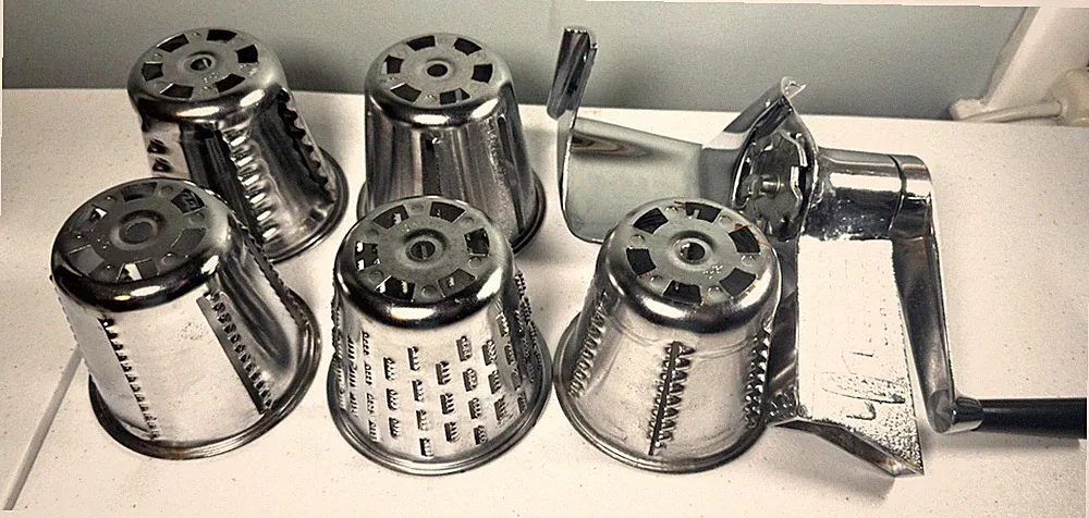 Saladmaster Food Processor Vegetable Slicer Shredder, 5 Cones No Base FREE SHIP