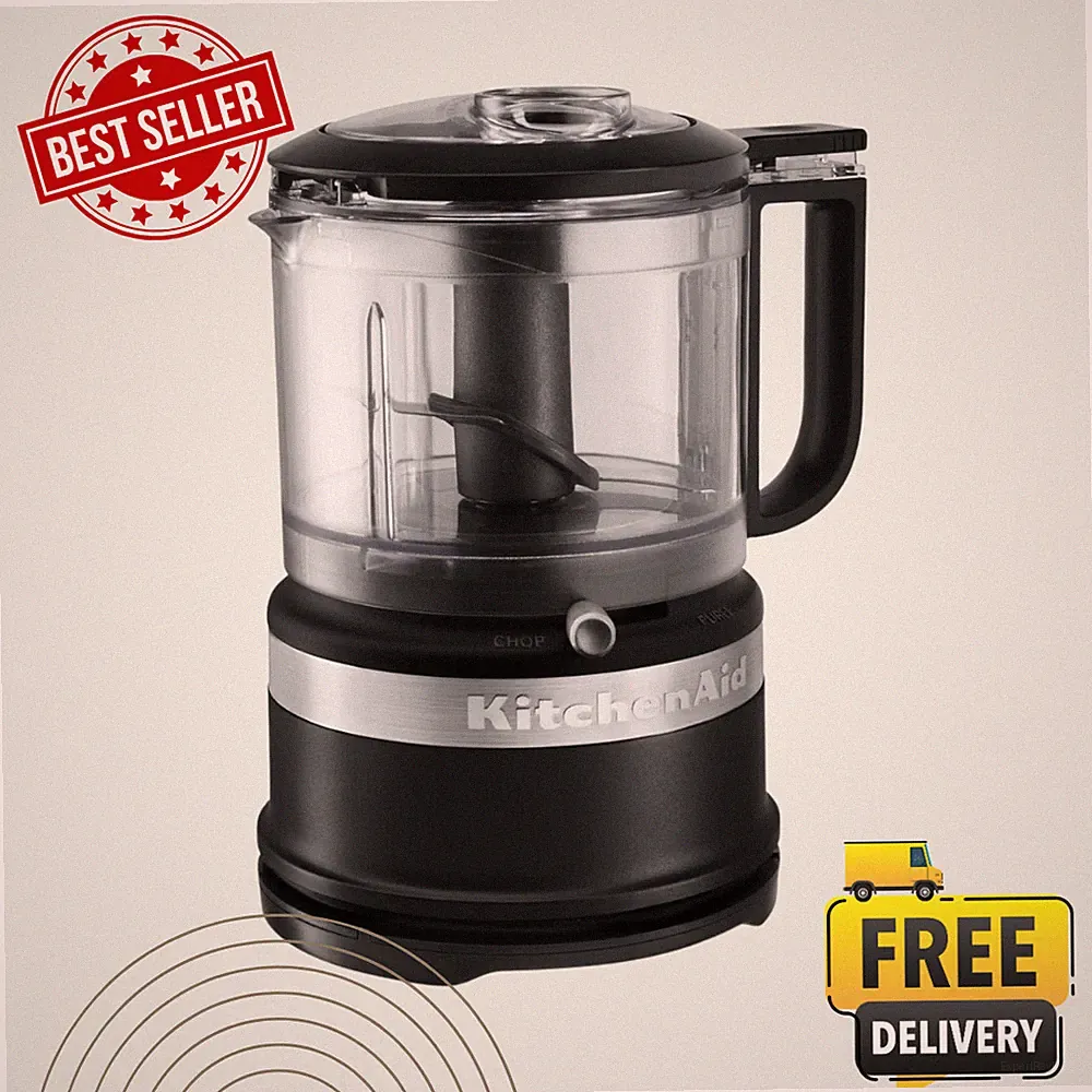 [SALE] KitchenAid 3.5 Cup Mini Food Processor Matte Black Bowl Blade KFC3516BM