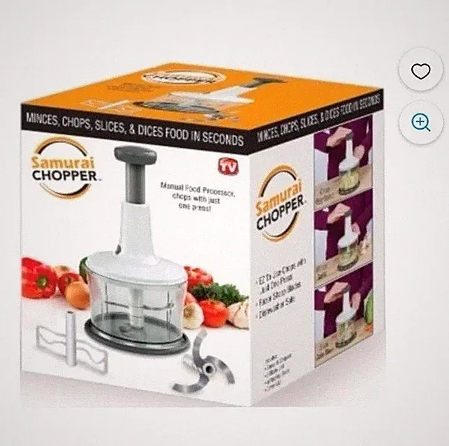 Samurai Chopper One Touch Manual Food Processor - Brand New In Box
