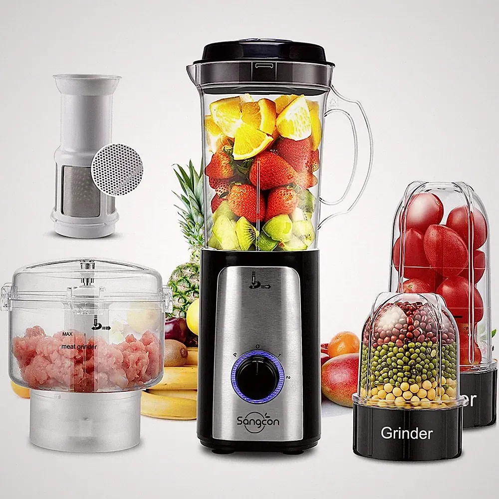 SANGCON 5 in 1 Blender and Food Processor Combo for Kitchen Small Electric F