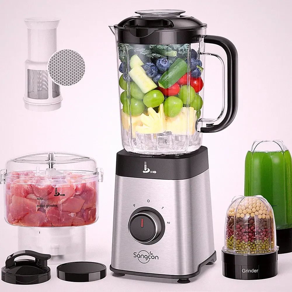 Sangcon Blenders and Food Processor Combo for Kitchen, 5 in 1 Blender for Sha...