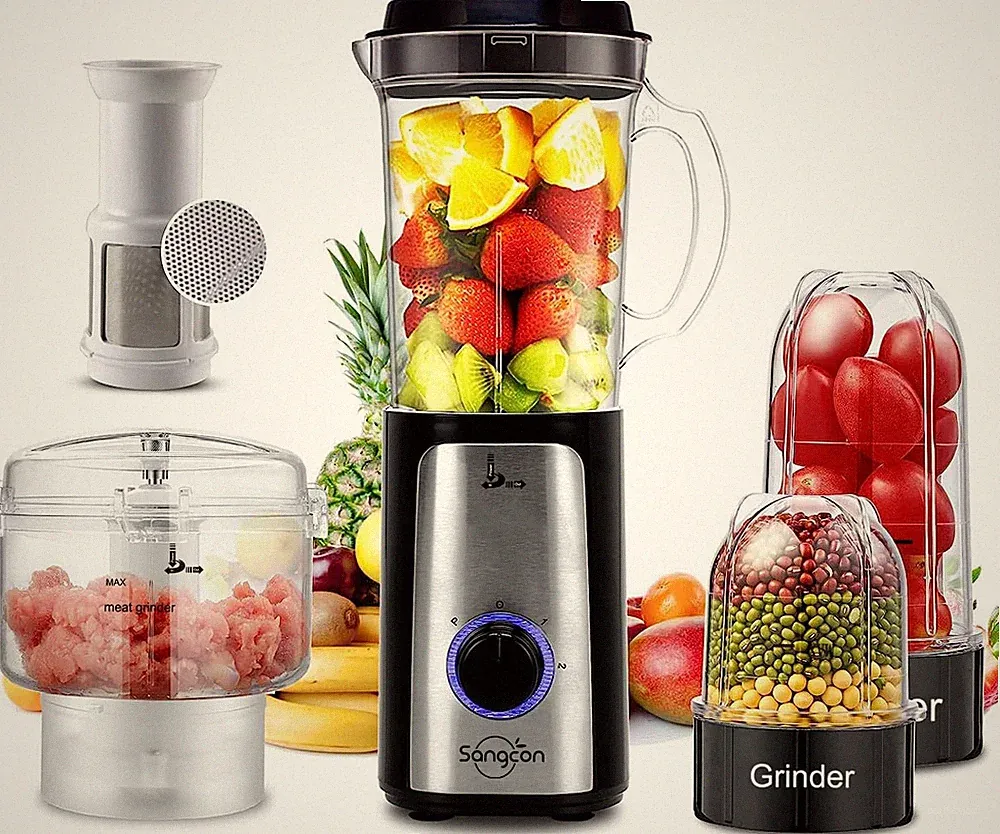 Sangcon Blenders for Kitchen, 5-In-1 Food Processor Combo for Smoothies Set | Bp