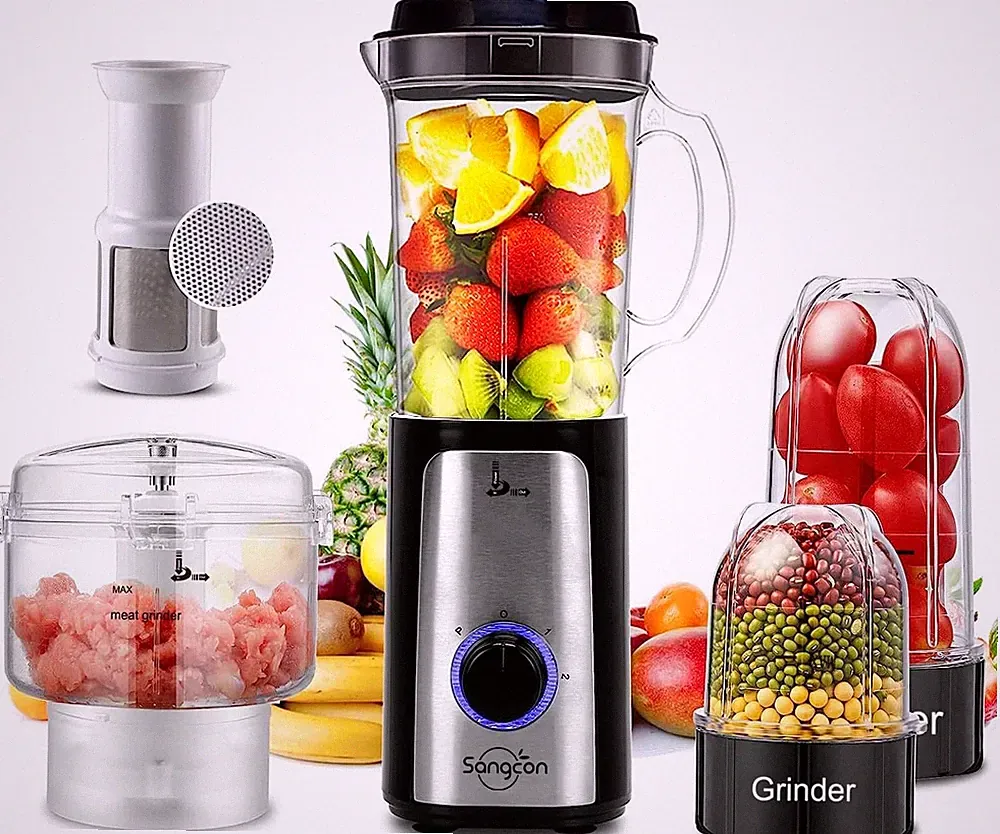 Sangcon Blenders for Kitchen, 5-in-1 Food Processor Combo for Smoothies Set