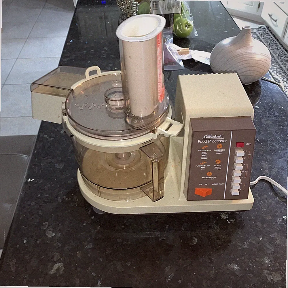 SEARS Vintage 7-SPEED Counter Craft FOOD PROCESSOR Model 400 WORKS