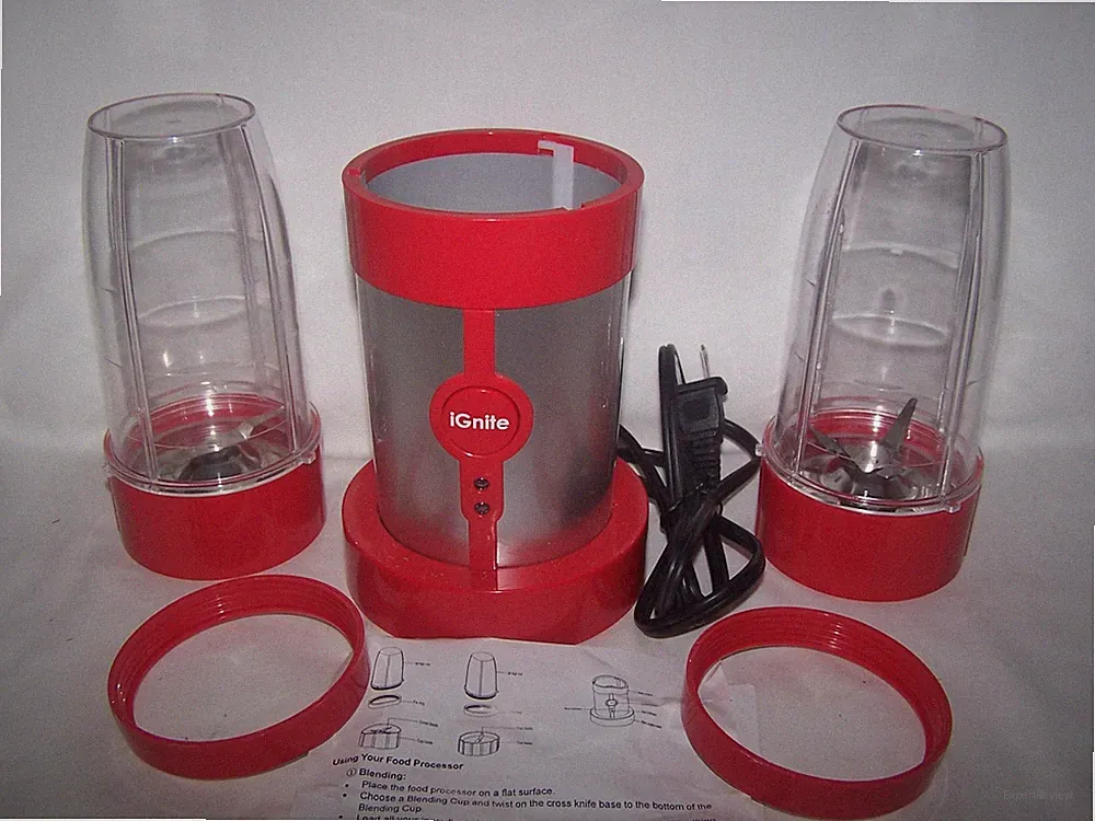 Small 2 Cup iGnite Blender Mixer Food Processor 2 cups Cross Blade & Flat Blade