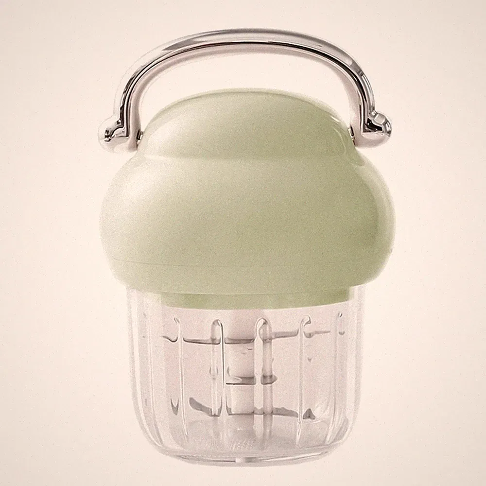 Small Food Processor 350ml Rechargeable High Speed Kitchen Gadgets