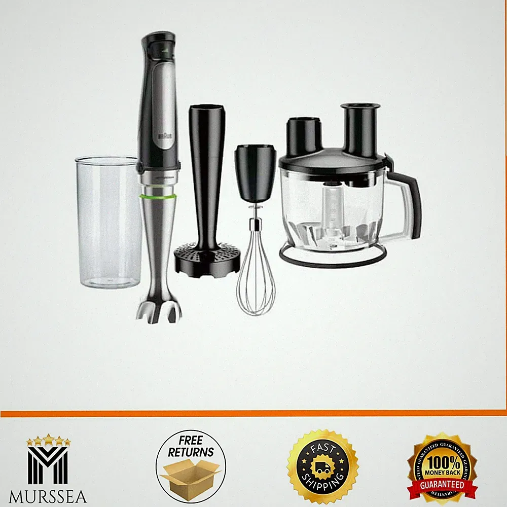 Smart Speed 500W Immersion Blender Whisk Masher Food Processor Attachment
